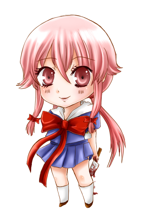 Yuno Gasai - Mirai Nikki - Desenho de milenakawaii - Gartic