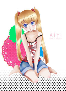 Art trade: Airi - Oni chichi