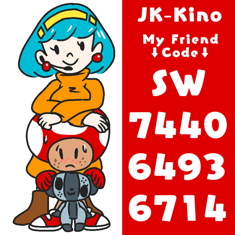 I have a Switch now. Here's my Friend Code by JK-Kino on DeviantArt