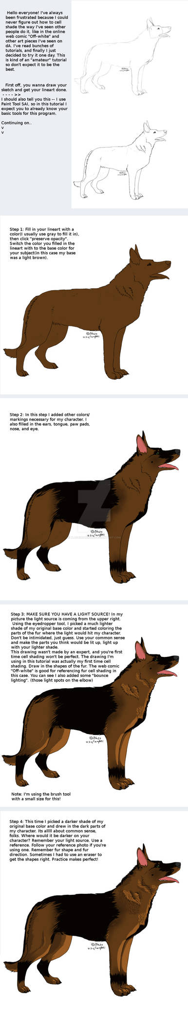 Cell Shading Tutorial- PART 1 (SAI) by BlazeGuarnere on DeviantArt