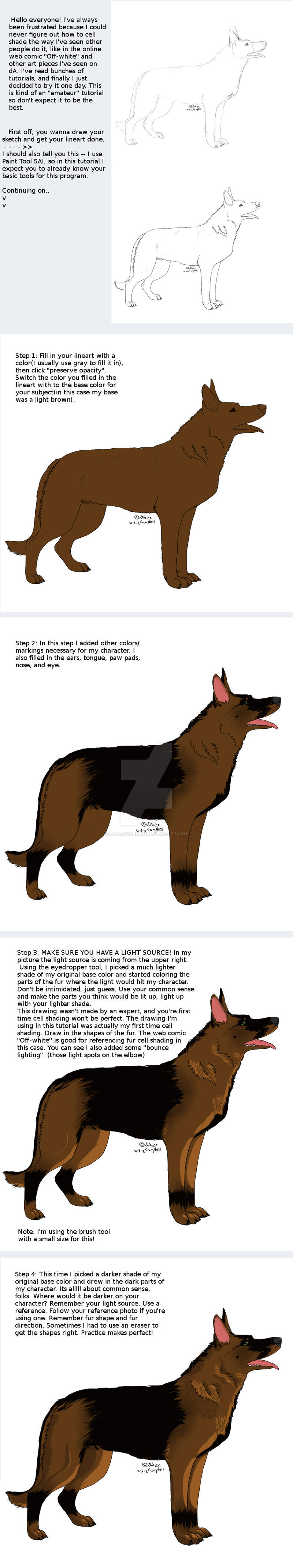 Cell Shading Tutorial- PART 1 (SAI) by BlazeGuarnere on DeviantArt