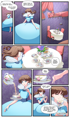 Tanya in a rabbit hole, page 6 (comm.)