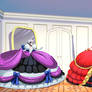 Mavuika and Arlecchino in the ball gowns (comm.)