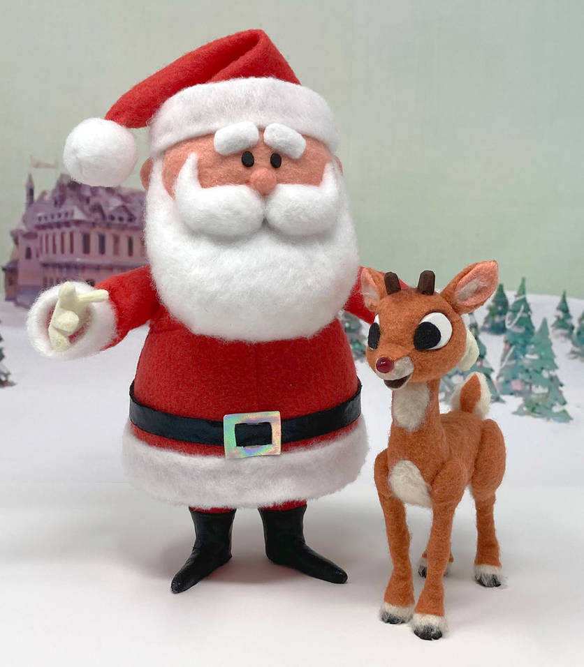 Santa and Rudolph by KyleFrisch on DeviantArt
