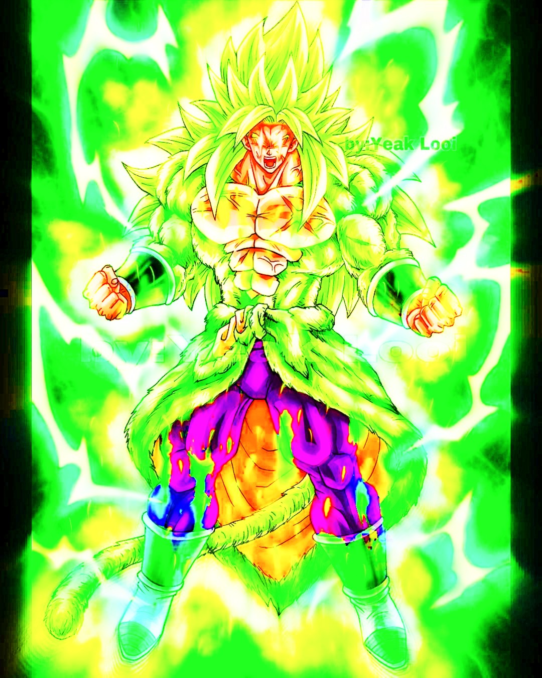 LSSJ4 Ikari Broly DBS Super Zenkai Boost by DarkUchiha7 on DeviantArt