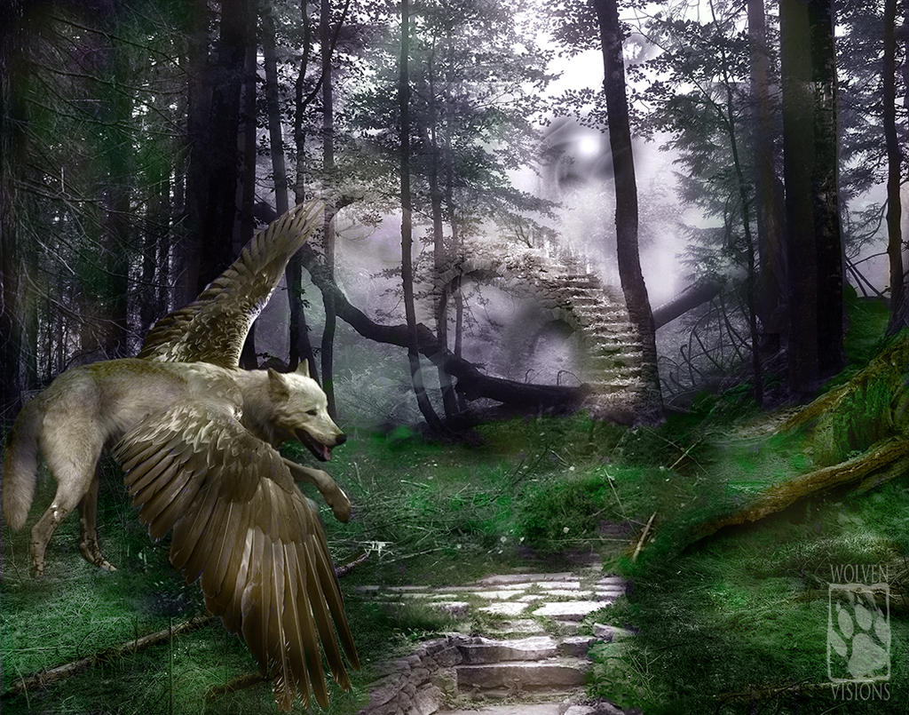 Winged Wolf Experiment by WolvenVisions
