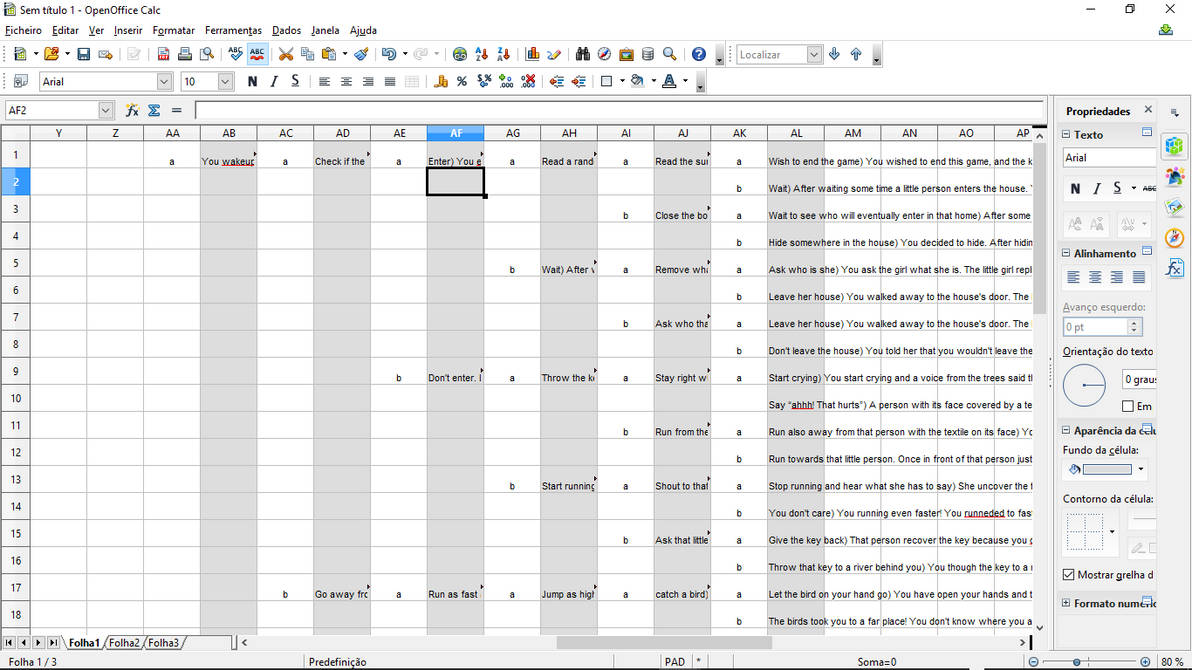 2D game, multiple endings. How was organised by 3DShe