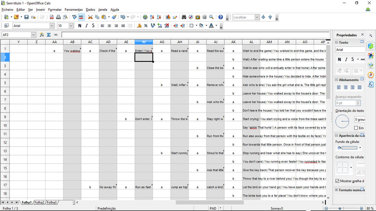 2D game, multiple endings. How was organised by 3DShe