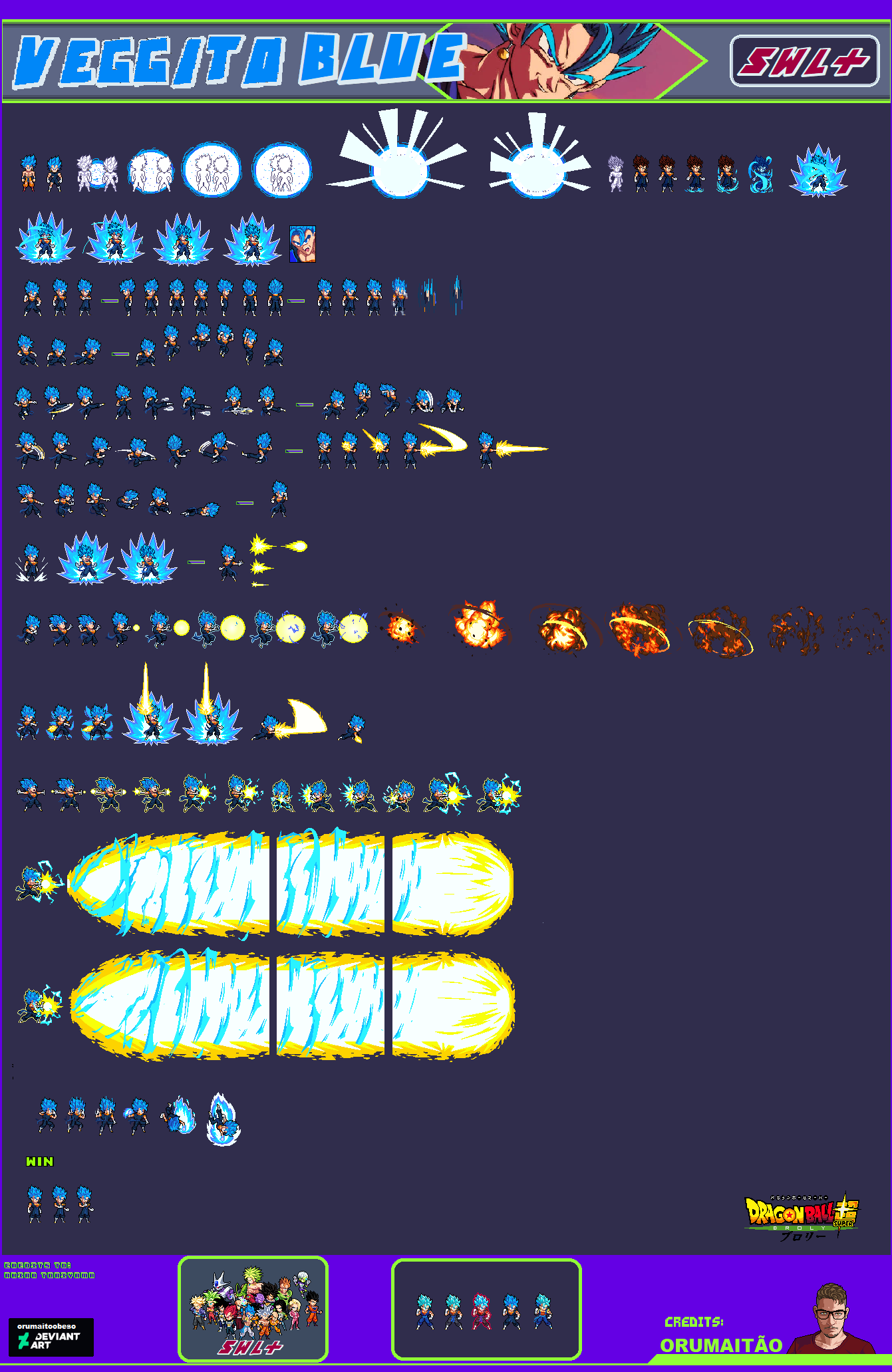 Vegetto Blue SWL-PLUS Sprite Sheet by BlackSanYT on DeviantArt