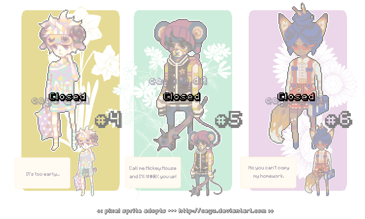 pixel sprite adopts -- CLOSED -- TY