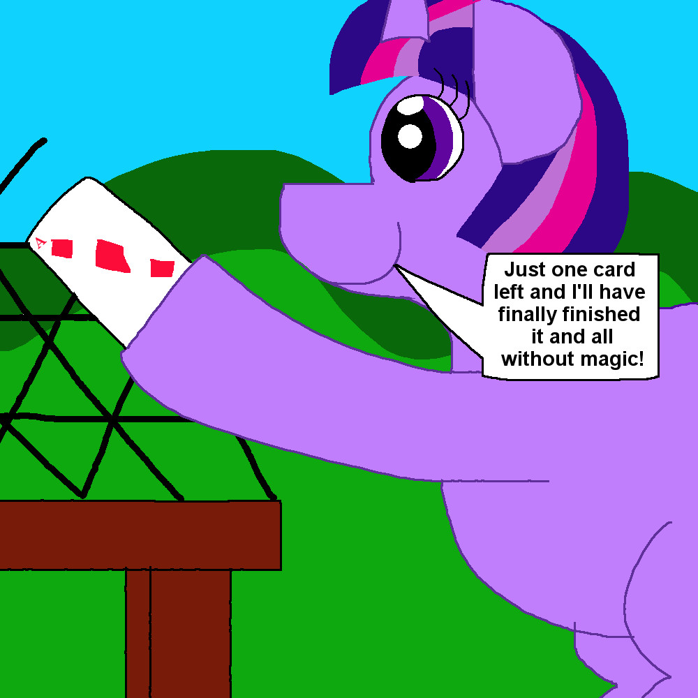 Twilight Sparkle's House of Cards (Redraw)