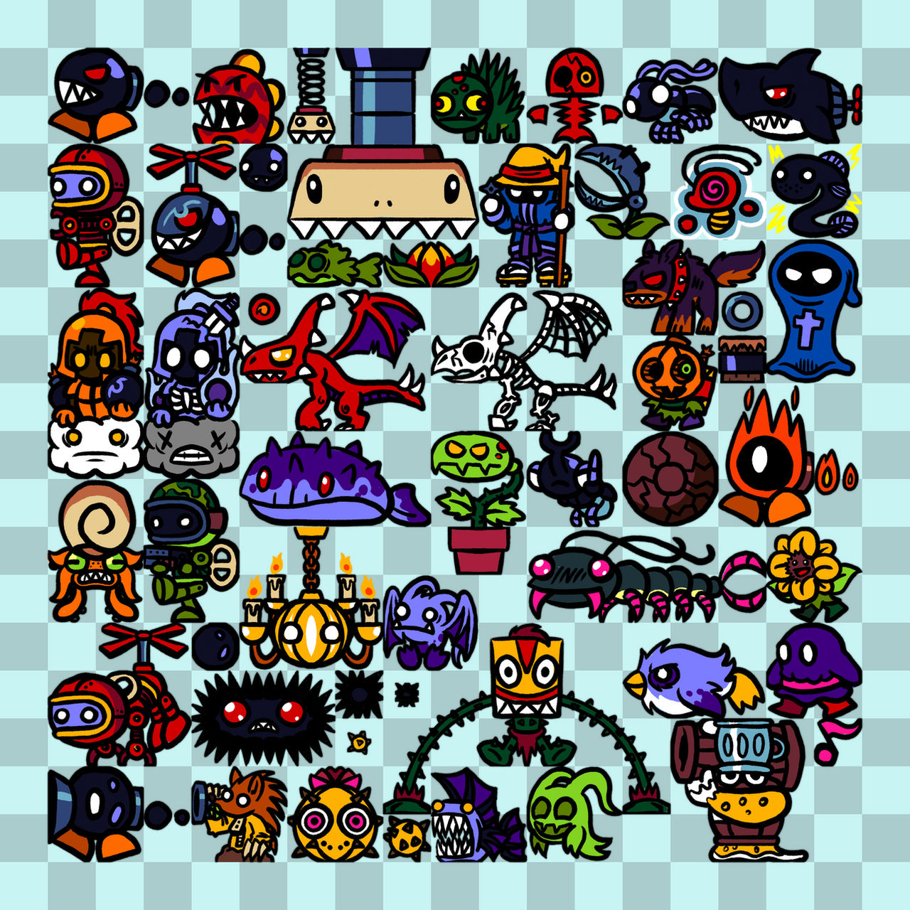 Generic Game Enemies Video Game Enemies by HappyMasky on DeviantArt