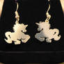 Silver Unicorn Earrings