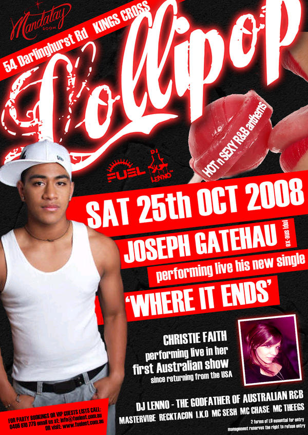 Lollipop Nightclub Flyer