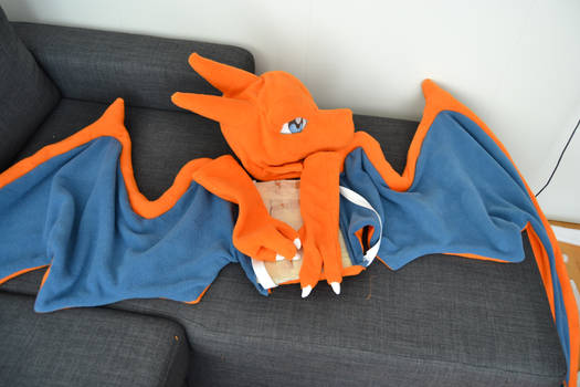 Charizard Costume WIP wongs, head and hands