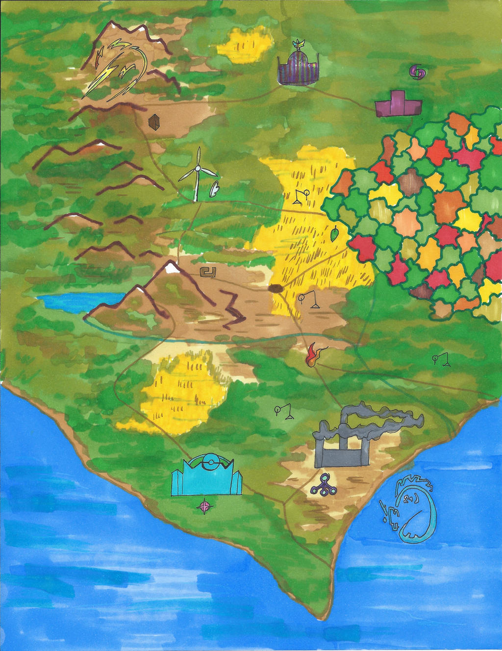 Fakemon Region by Tiki-Artdog on DeviantArt