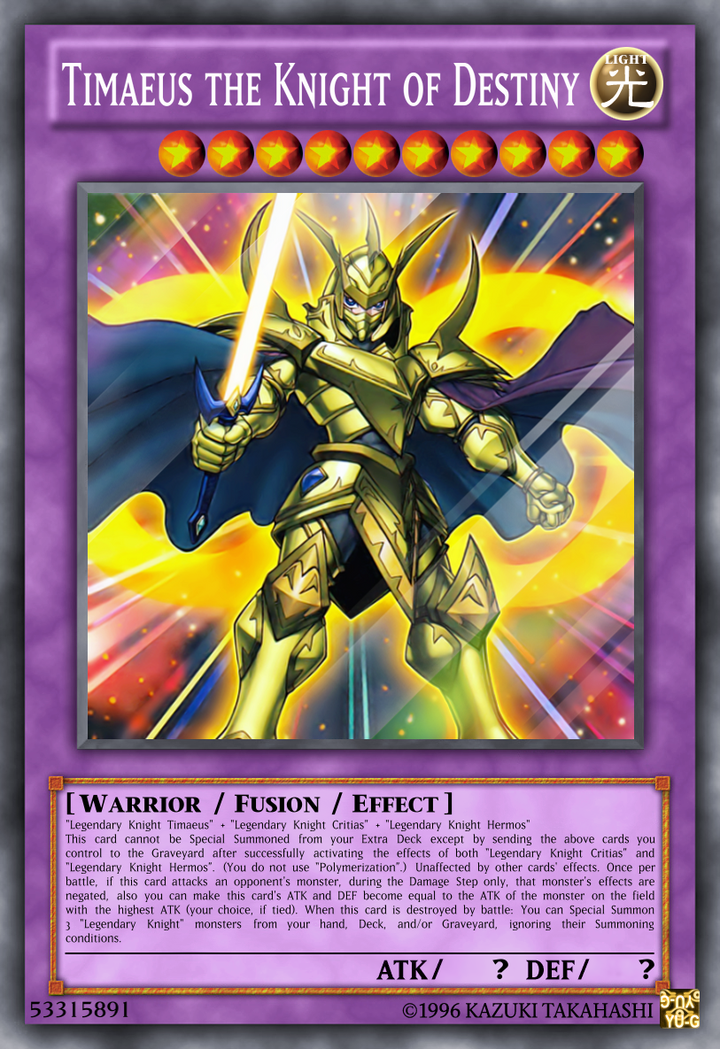 Timaeus Knight Timaeus Knight of Destiny - Anime-like Effect by CharoGaming99 on ...