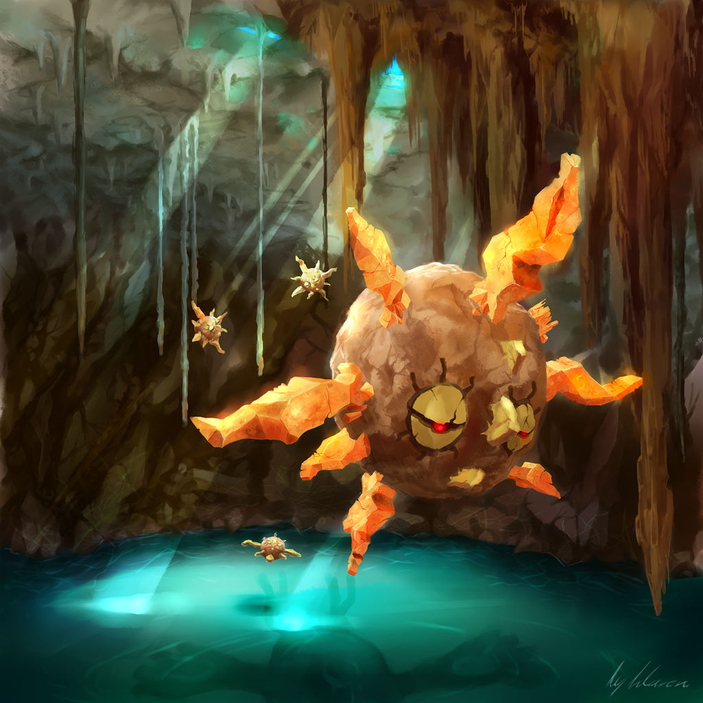 Solrock Statue 338: Solrock - Gotta Draw 'em all by Llaren on DeviantArt