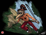 'Hunter Monk' Illustration - Youtube Preview by Nutshell-Comics