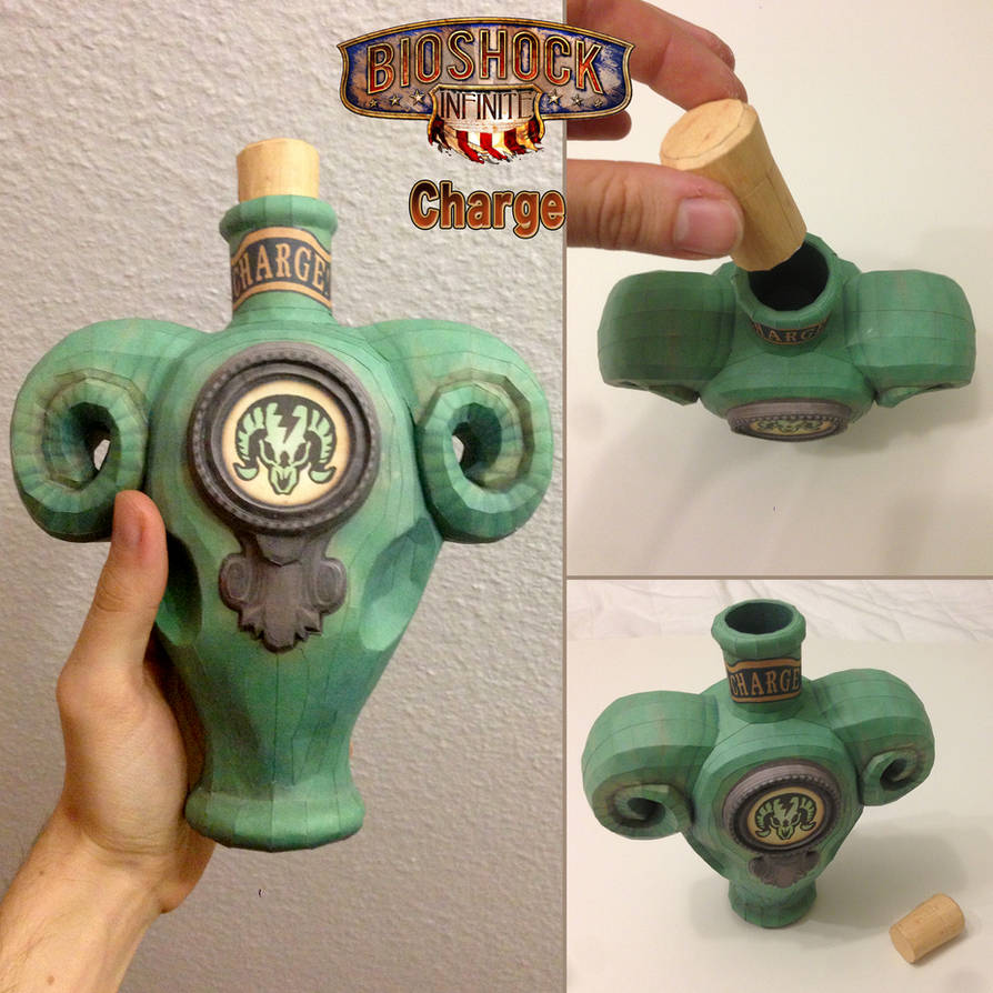 Bioshock Charge Bioshock Infinite: Charge Vigor Papercraft by JouzuMania on DeviantArt
