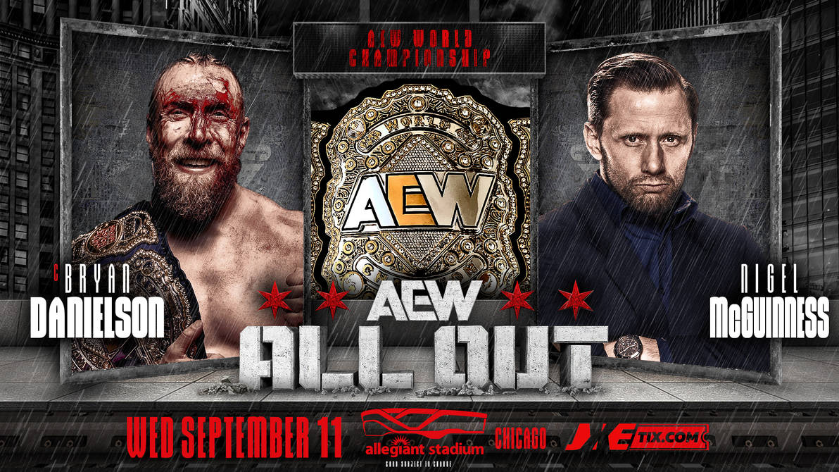 AEW All Out 2025 Match Card Remake (Title Match) by goldystormwwe on