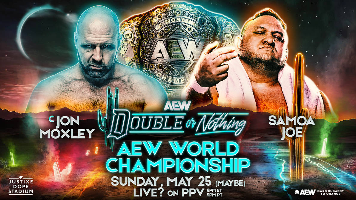 AEW Double Or Nothing 2025 Custom Match Card v2 by goldystormwwe on ...