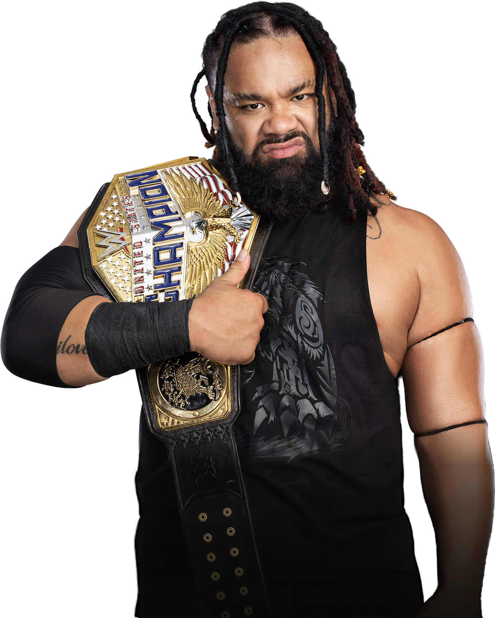 Jacob Render Jacob Fatu United States Champion 2025 Render by goldystormwwe on ...