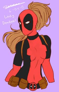 Lady Deadpool (w/ Background) :3