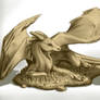 Clay dragon model