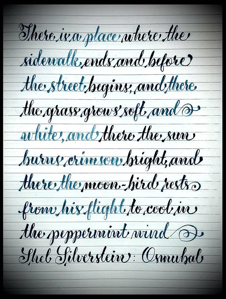 calligraphy- bounce letters by PapaOsmubal on DeviantArt