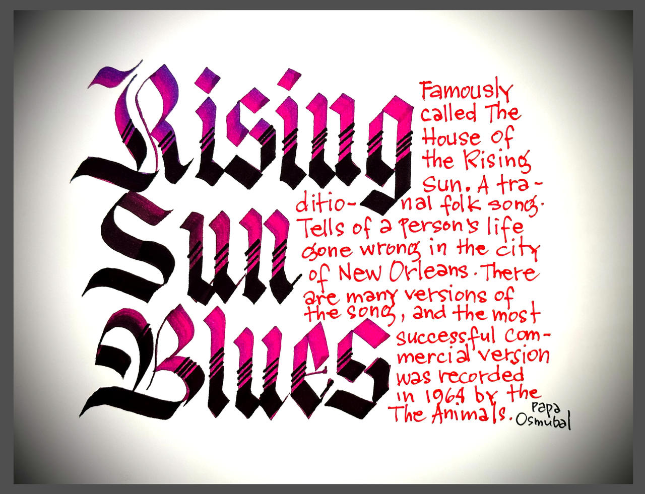 English Own Script calligraphy- old English script by PapaOsmubal on DeviantArt