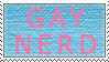 Gay Nerd Stamp by Boverisuchus