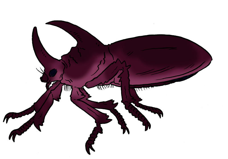 Skull Island Bestiary - Giant Purple Rhino Beetle by Boverisuchus on ...