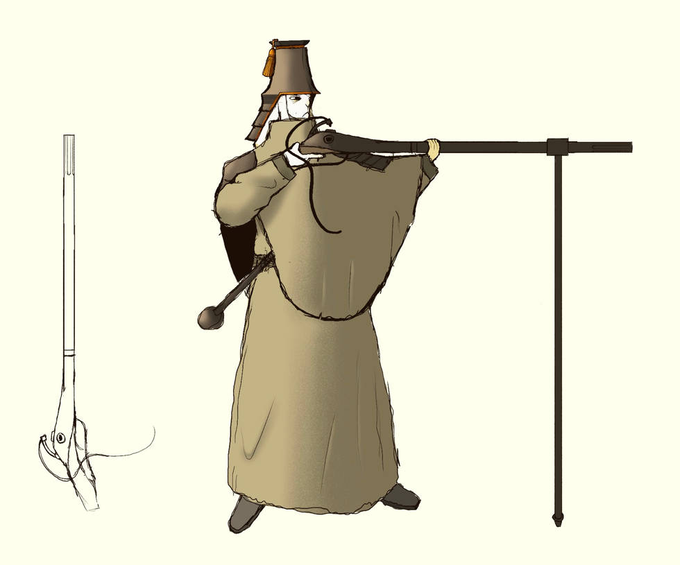 The first Chromian gun, sketch by N3O-A1PHA on DeviantArt