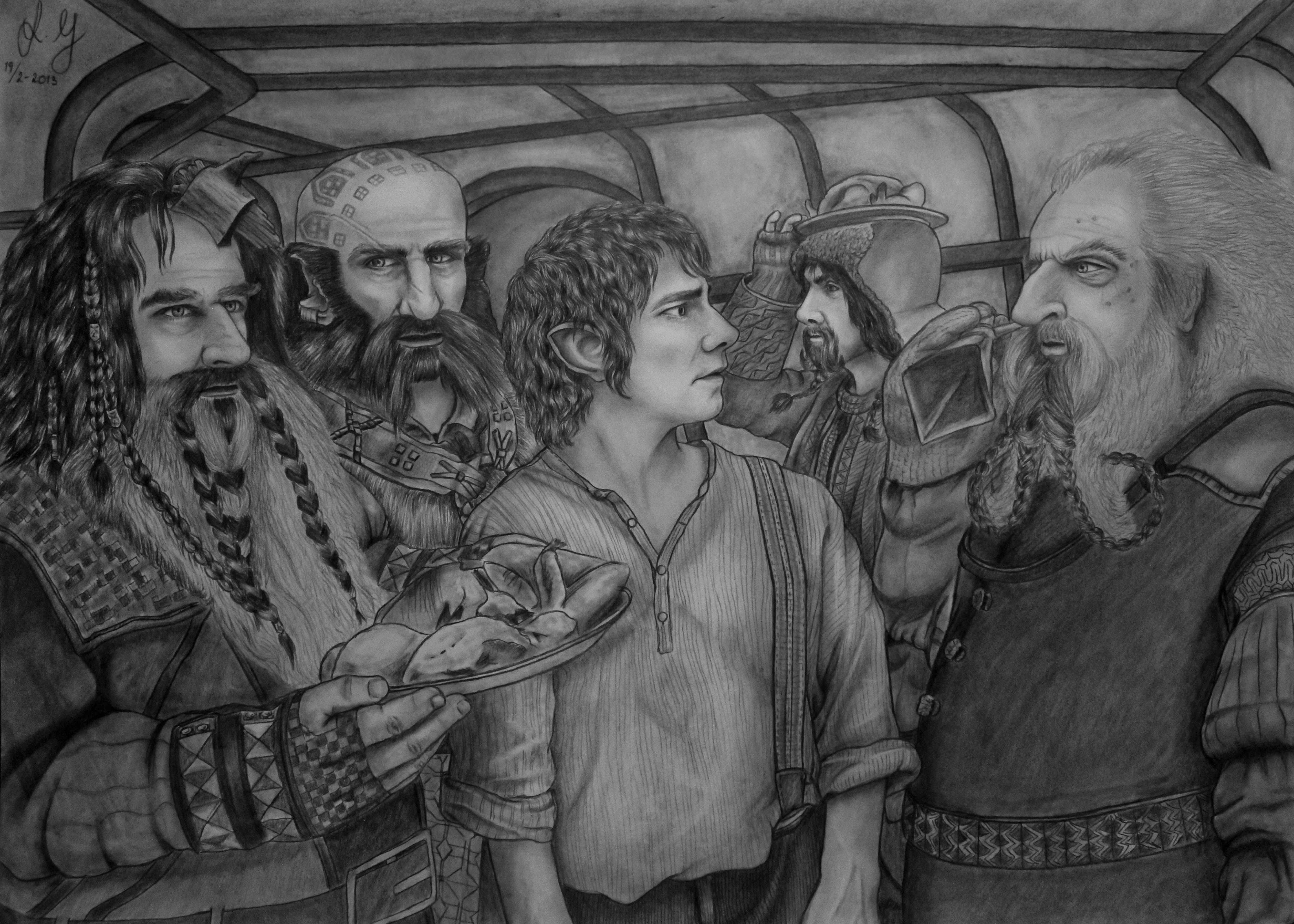 The Hobbit + video (50x70cm)