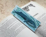 Blue Whale Bookmark by Wildphoenix22