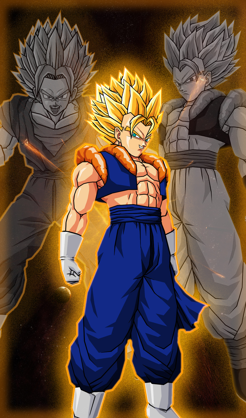 La Fusion de Gogeta y Vegetto by theothersmen on DeviantArt La Fusion de Gogeta y Vegetto by theothersmen on DeviantArt