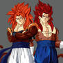 Gogeta ssj4 y Vegetto ssj4