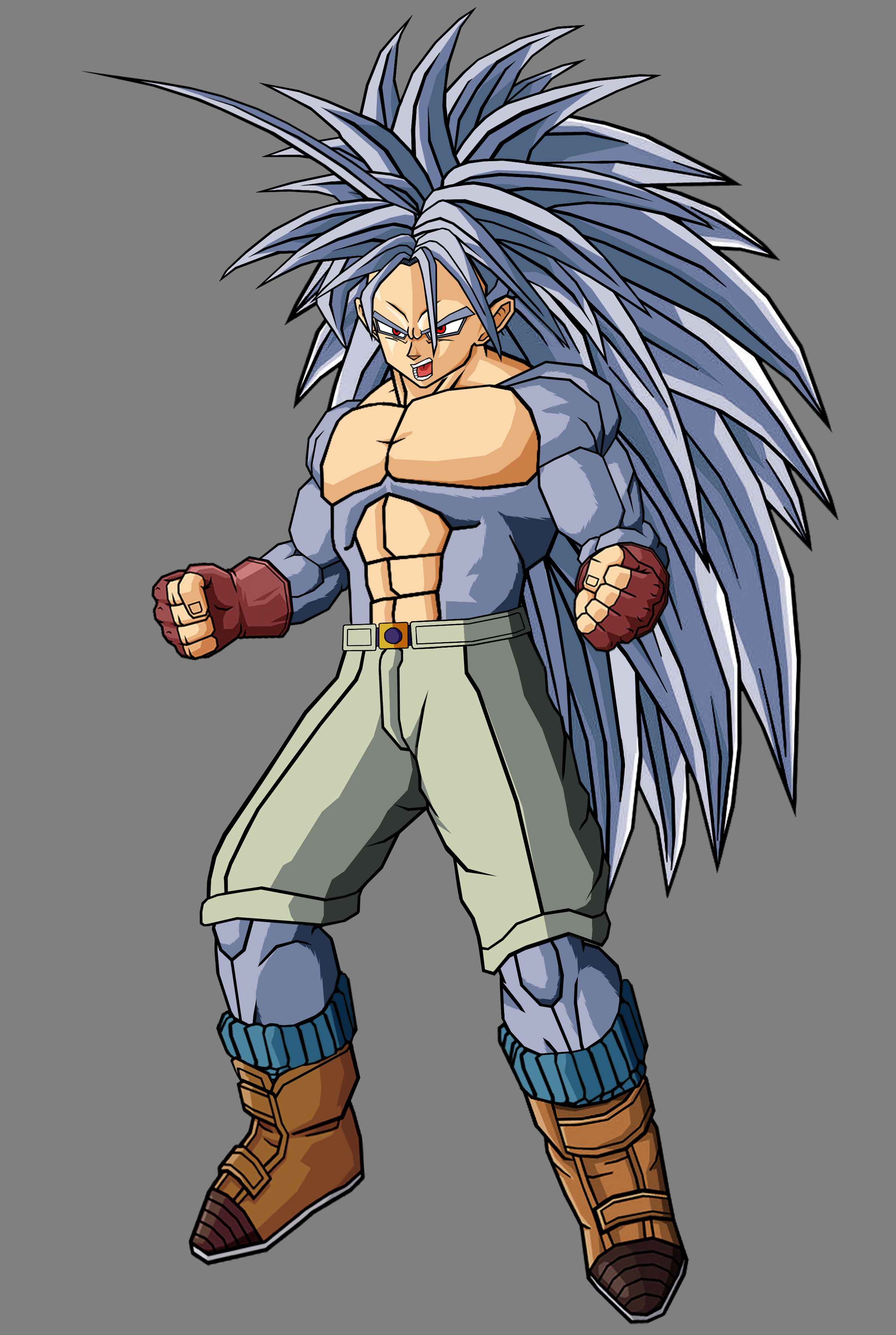 dbz-gt-af personagens: trunks presente e GT