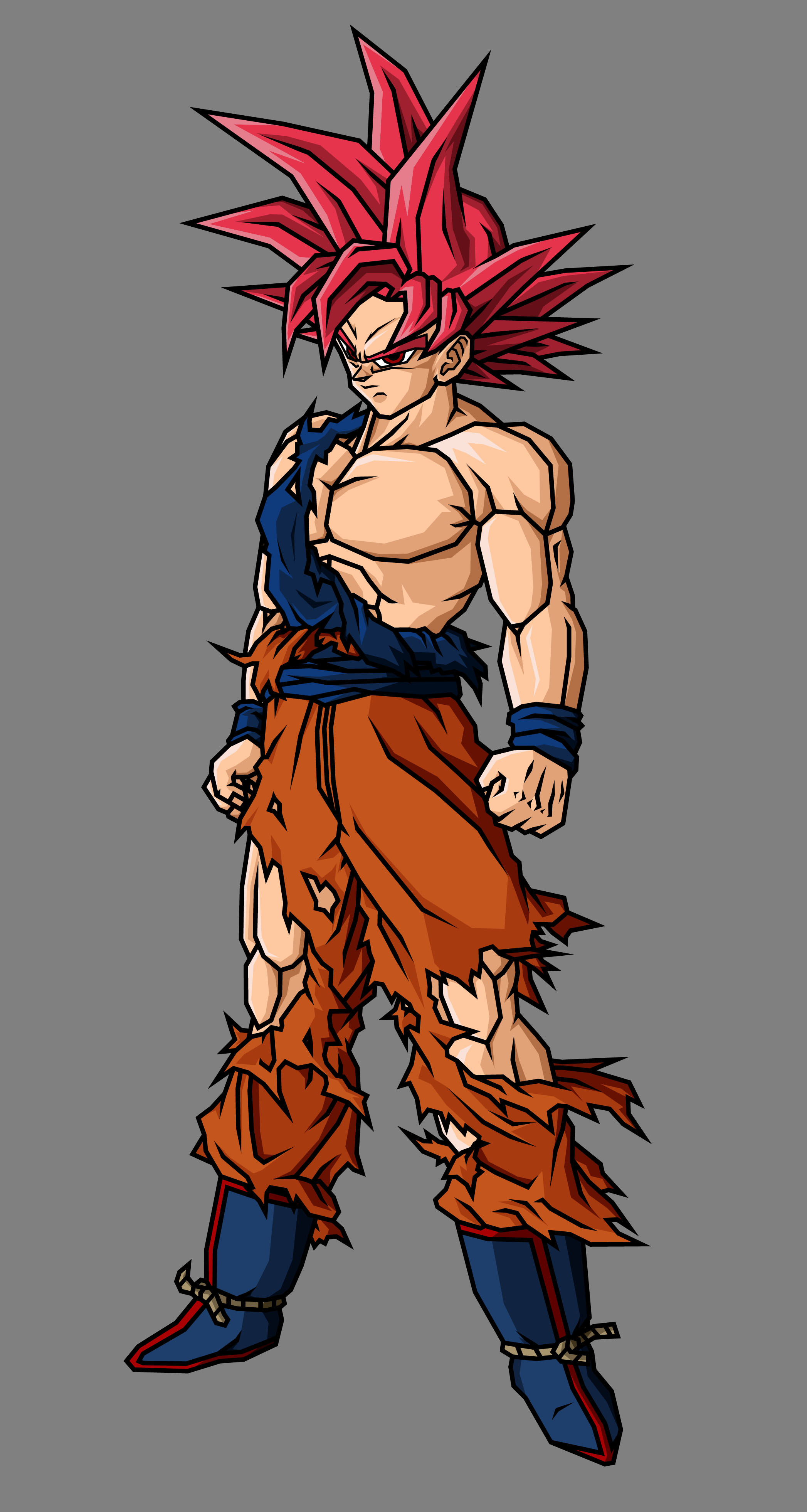 Goku Super Saiyan 2 Damaged DBZ by Cheedorito on DeviantArt