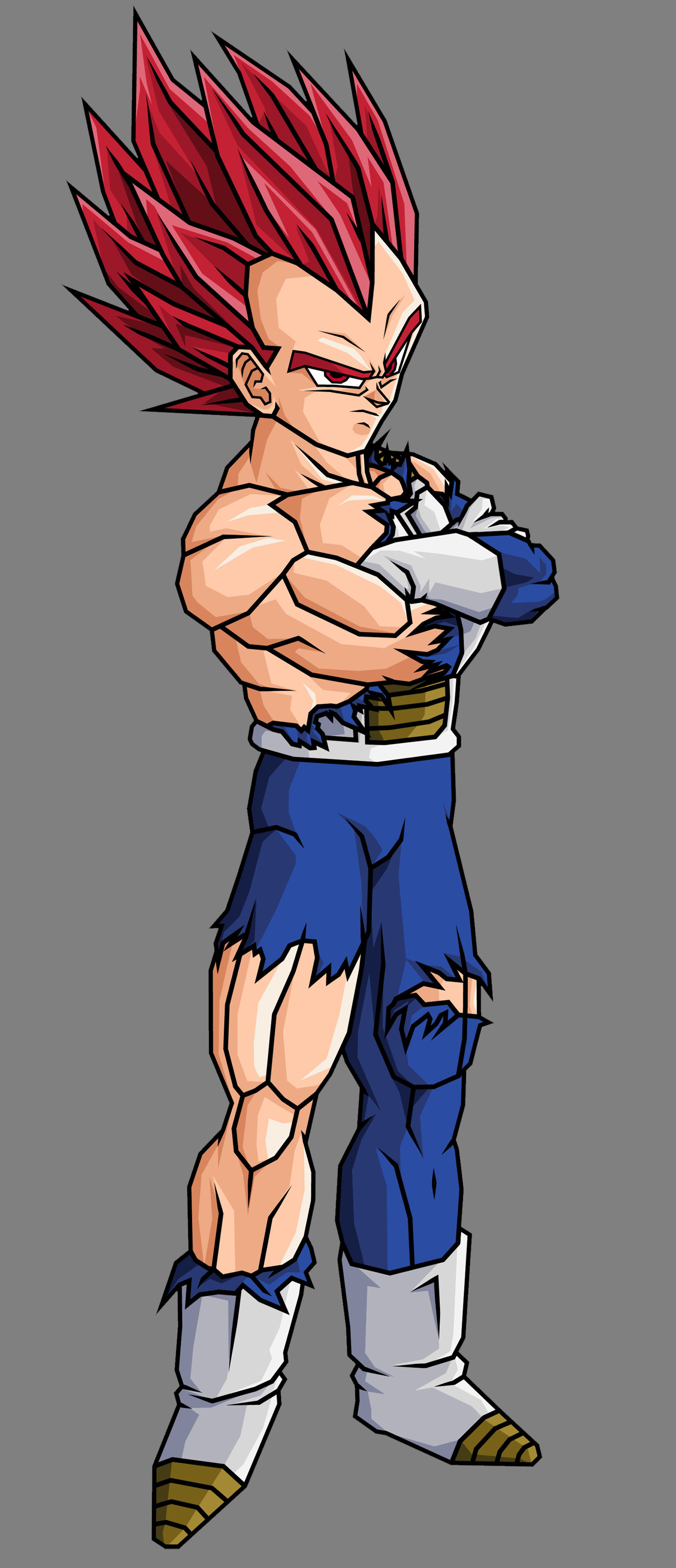 Vegeta Ripped Vegeta SSJG, Battle Damaged by theothersmen on DeviantArt