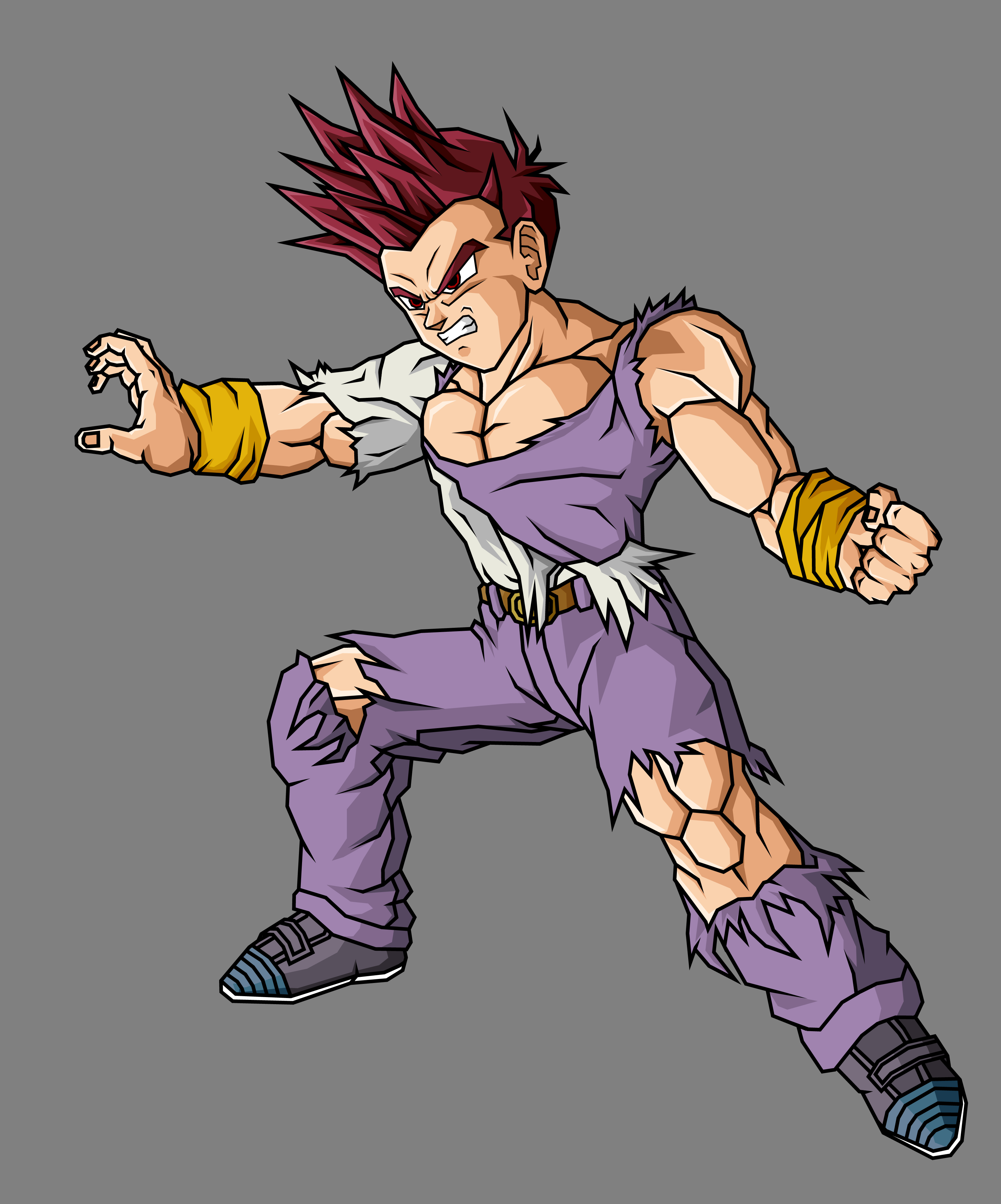 Goten GT SSJG, Battle Damaged