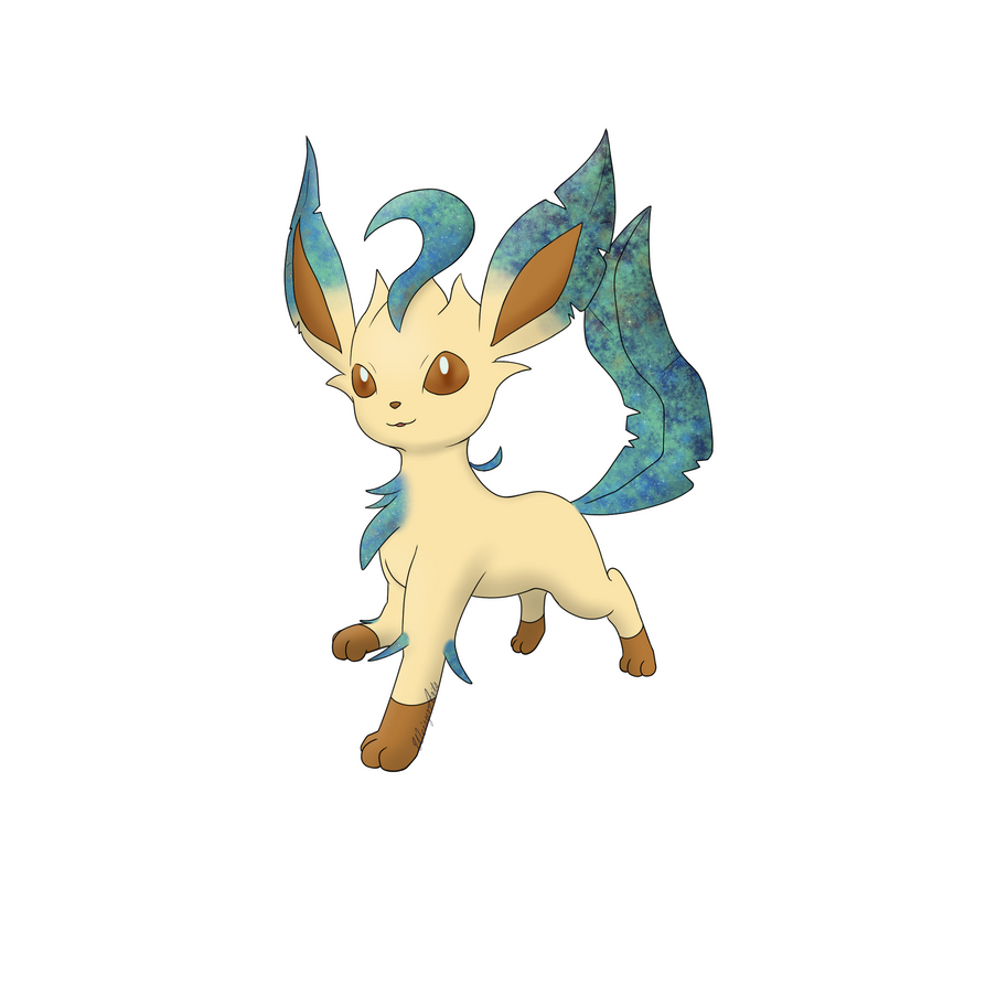 Galaxy-Style Leafeon by Weisyr on DeviantArt