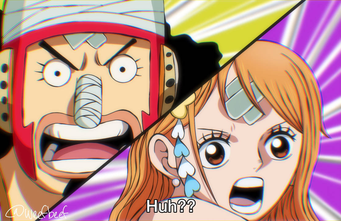 One Piece Chapter 995 Nami crying Luffy Anime Wano by Amanomoon on