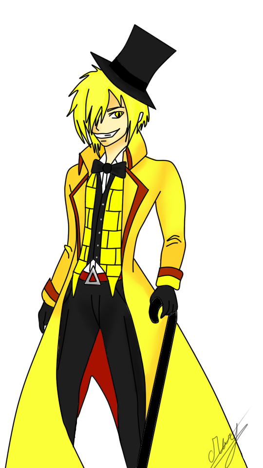 Bill Cipher AnimeHuman by MaryRossET on DeviantArt