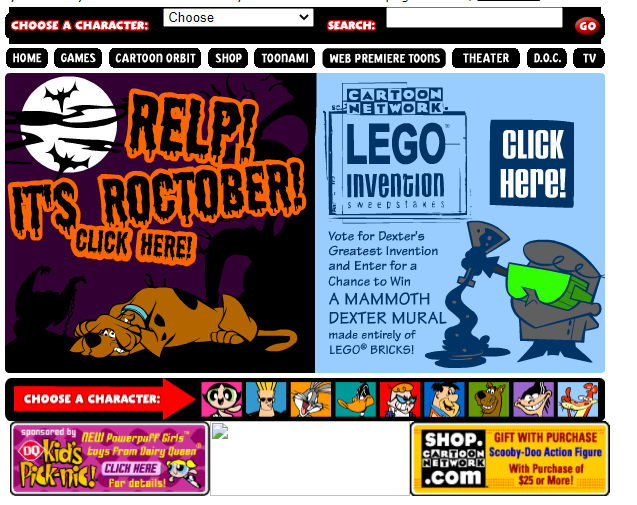 Old Cartoon Network Website by marcusperez824 on DeviantArt