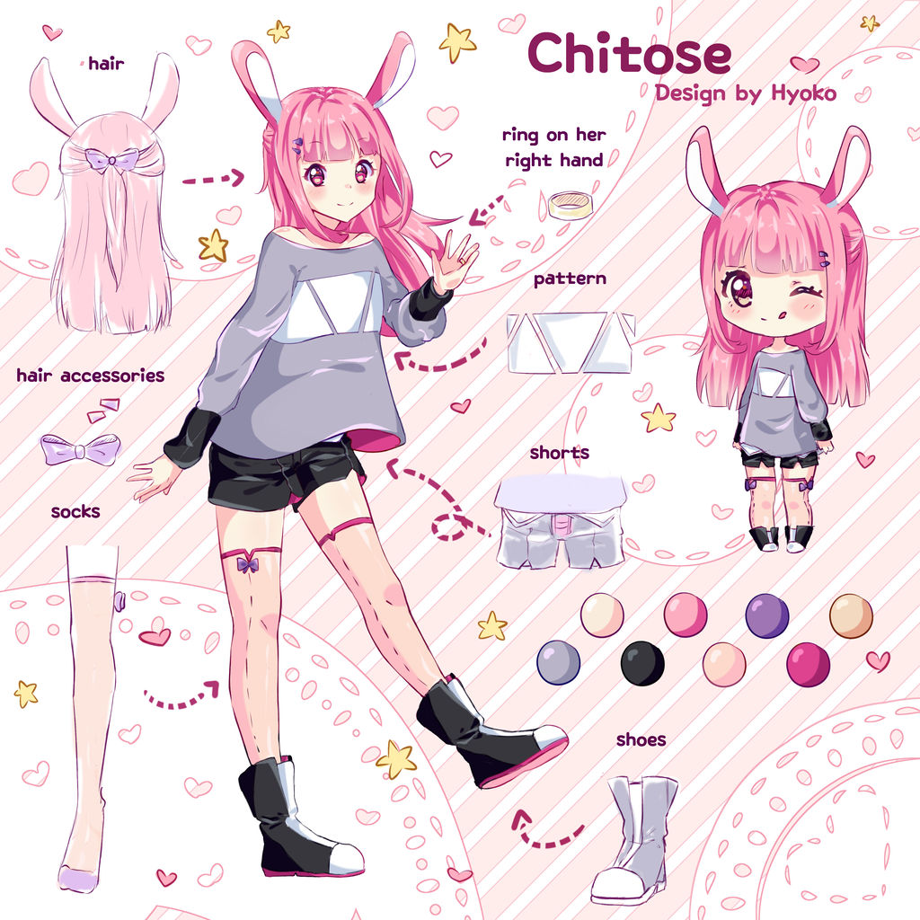 OCChitose Reference Sheet by HyokoCchi on DeviantArt