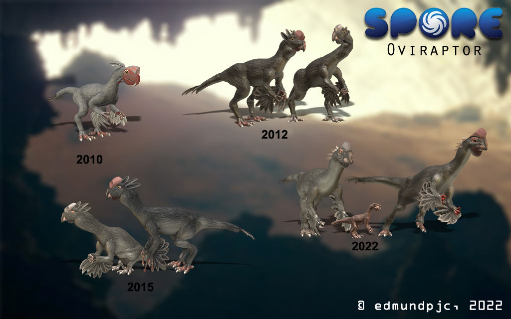 SPORE Oviraptor Model Timeline by edmundpjc on DeviantArt