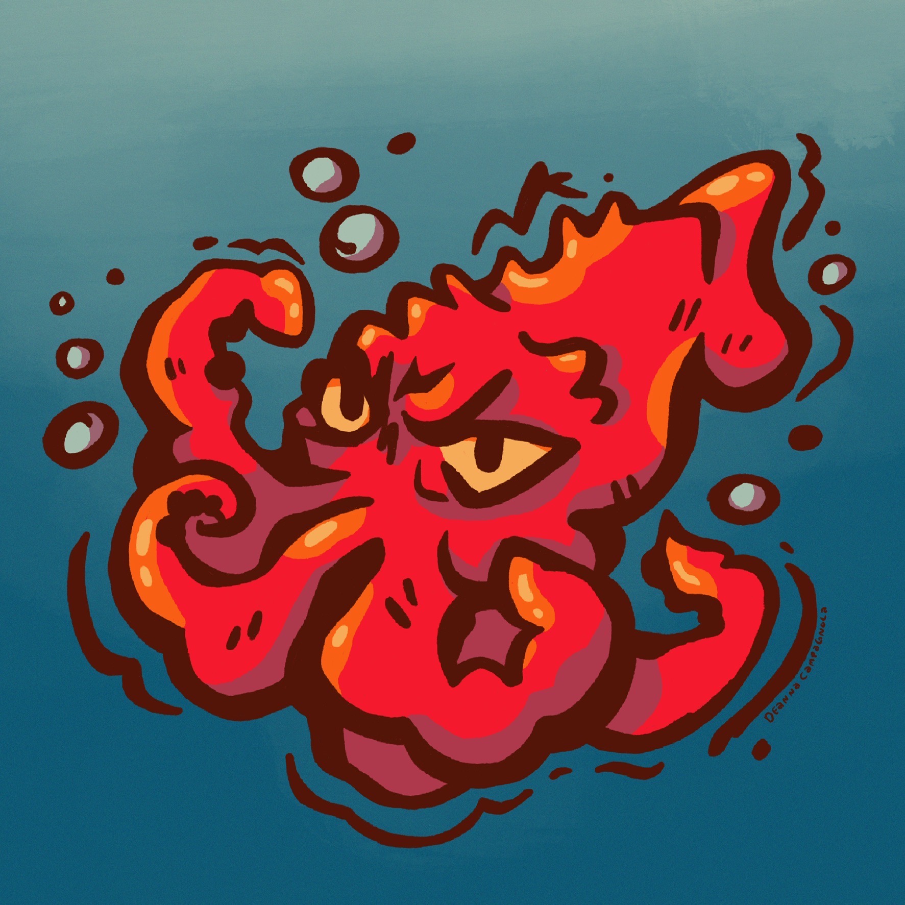 Angry squid by Eyezofpiez on DeviantArt