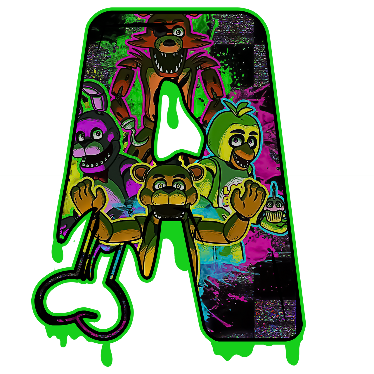 Five Nights at Freddy's Font, Fnaf Alphabet A by jipper01 on DeviantArt
